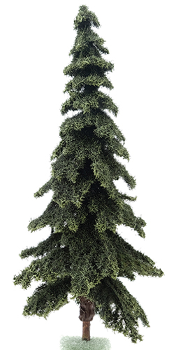 Dollhouse miniature APPALACHIAN GREEN SPRUCE ON SPIKE, 10"